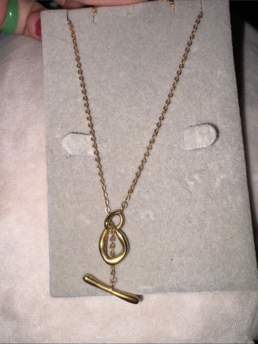 Real Pandora 14k played Essence necklace